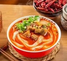 Hot Pot Beef with Wide Noodles