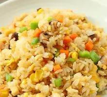Ham and Corn Fried Rice