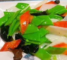Chinese Yam and Snow Peas