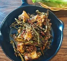 干辣椒炒明太鱼