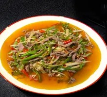 Sliced Pork with Young Ginger and Green Pepper