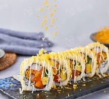 Egg Yolk Fried Shrimp Roll