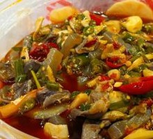 Spicy Pickled Chicken Offal Hot Pot