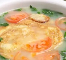 Pea Shoot Omelet Soup