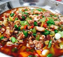 Fresh Spicy Rabbit in Pot