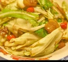 Fried Pork Crumbs with Chinese Cabbage