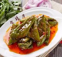 Braised Green Pepper with Tiger Stripes