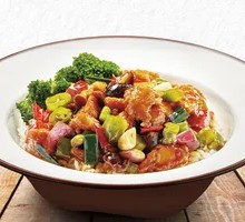 Pan-fried Chicken Rice Bowl