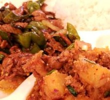 Steamed Pork with Potato and Rice Flour
