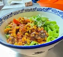 Tomato Egg Spinach Noodles