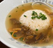 Chicken Rice with King Oyster Mushroom