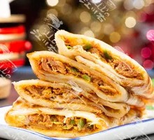 Green Pepper and Pork Roll-up
