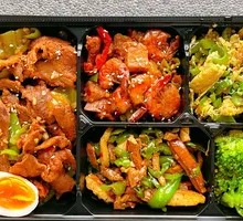 Three Meat Dishes, Two Vegetables