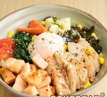 Salmon Herb Chicken Poke Bowl