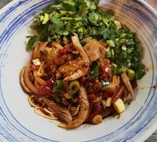 Pickled Chili Liver and Kidney Noodles