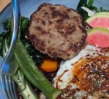 Burger Meat Sunny Side Up Bowl