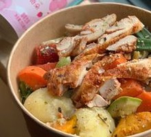 Thai-Style Chicken Thigh with Organic Roasted Vegetable Salad
