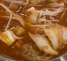 Crispy Pork and Kimchi Hot Pot