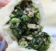 Shiitake and Shepherd's Purse Dumplings
