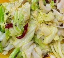 Fried Pork Crumbs with Bok Choy
