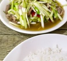 Shredded Pork with Leek Greens