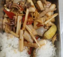 Pickled Pepper Chicken Offal Rice