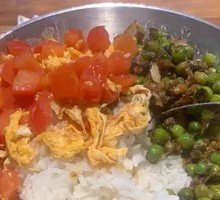 Sour Cabbage with Green Beans and Minced Pork with Tomato and Egg Stir-fry