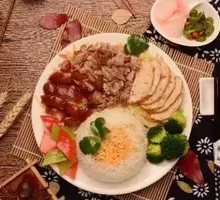 Pig's Trotter and Meat Roll Combination