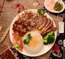 Pork Shank and Roast Duck Rice