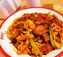 Chicken and Celery Fried Rice Noodles
