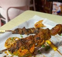 Lamb Skewers on Iron Rods