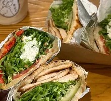 Green Herb-Crusted Chicken Sandwich