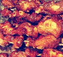 Large Crispy Pork Ribs Skewer