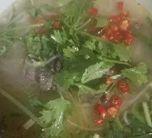 Chopped Chili Lamb Rice Noodles