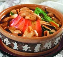 Chicken Broth with Pig Intestines