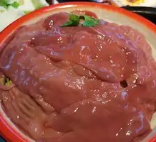 Sliced Pork Kidney with Big Knife