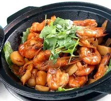 Single-Portion Fresh Shrimp Pot