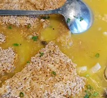 Tofu Soup with Rice Crackers