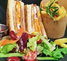 Ham Cheese Omelette Sandwich