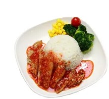 Chicken Cutlet with Barbecue Pork