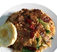Stir-fried Pork with Fried Rice