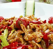 Steamed Pork Intestines with Rice Flour