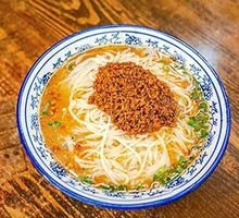 Spicy Tofu and Pea Noodles