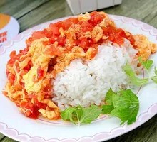 Tomato and Egg Rice Bowl