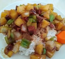 Beef and Potato Rice Bowl