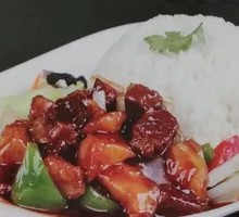 Potato and Beef Rice Bowl