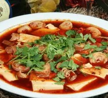 Braised Pig Intestine in Lotus Leaf