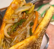 Cold Glass Noodles with Flatbread