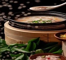 Braised Pork Liver Congee in Clay Pot