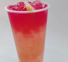 Watermelon Peach Bubble Drink
